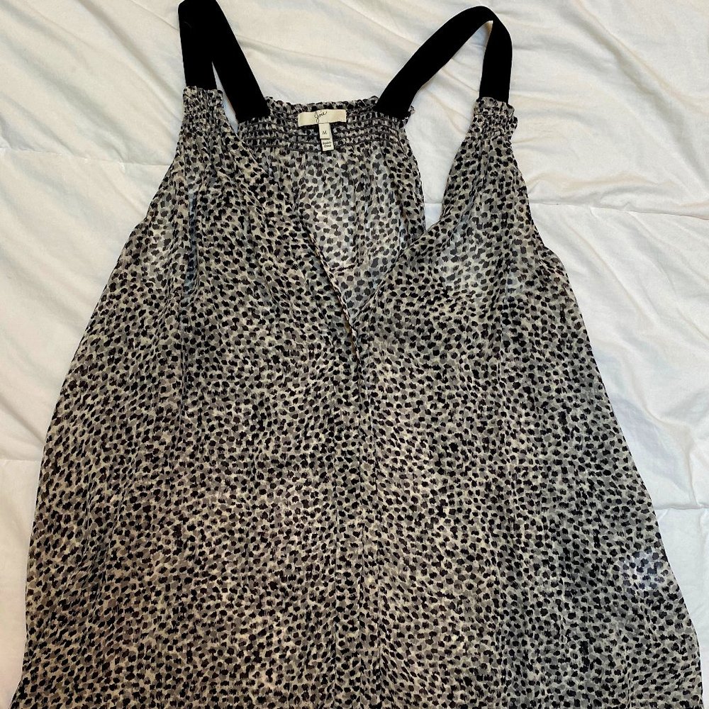 Joie animal print sleeveless blouse